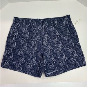 GT Sz 30 tropical print flat front zip shorts New